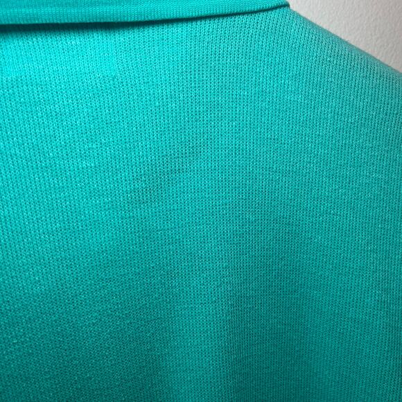 Vintage 80s Le Tigre Men's Polo Sweater Top Short Sleeve Blue Size Large - Picture 7 of 7